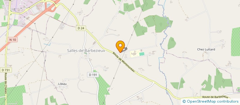 localisation de l'entreprise PASSION ET PATIENCE  SALLES-DE-BARBEZIEUX