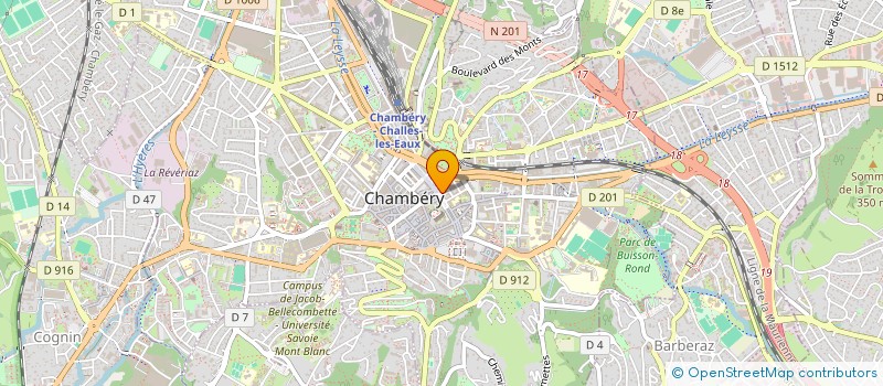 localisation de l'entreprise PASSION FINANCES à CHAMBERY