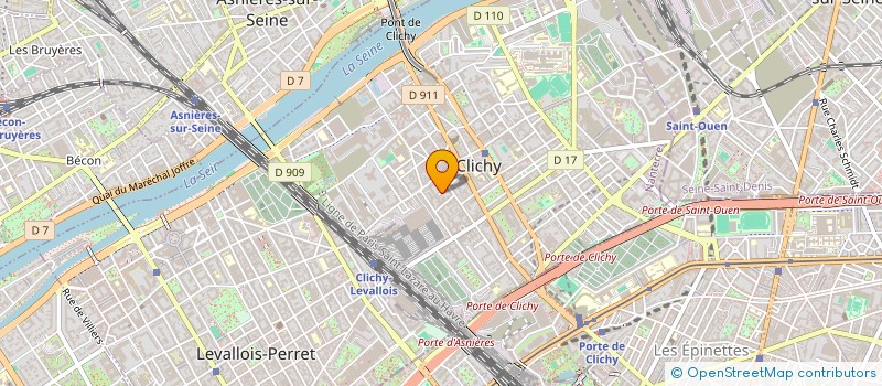 localisation de l'entreprise PASSION FITNESS à CLICHY
