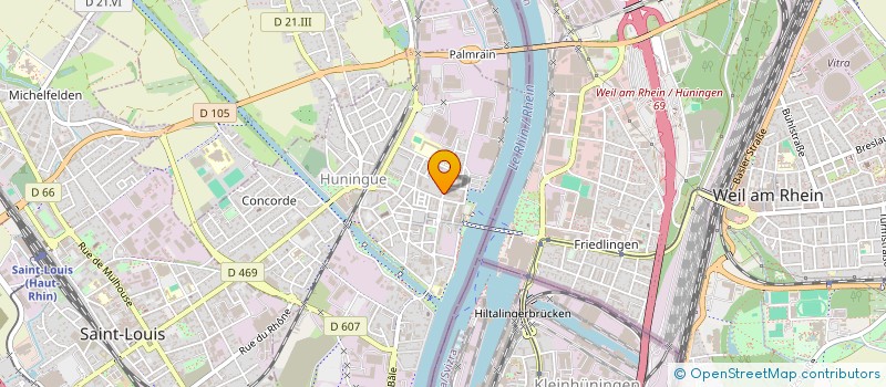 localisation de l'entreprise PASSION FLEURS  HUNINGUE