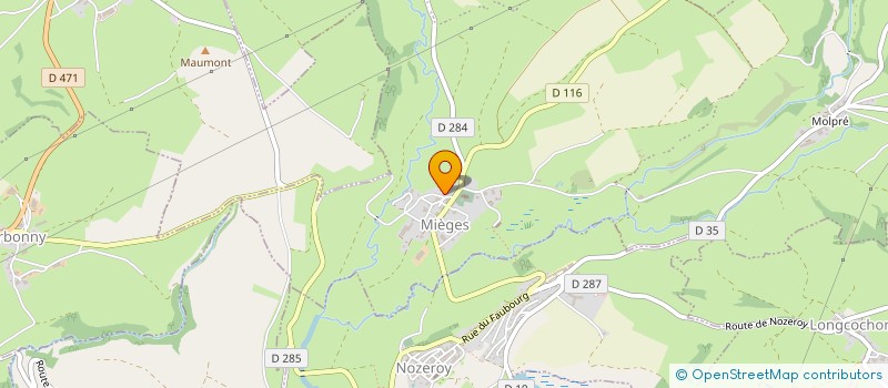 localisation de l'entreprise PASSION FORET  MIEGES