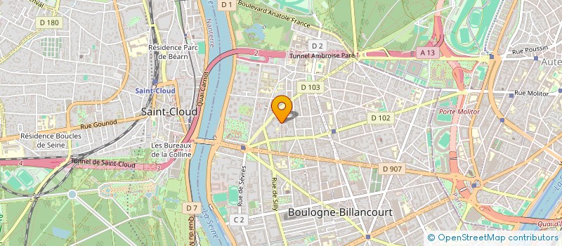 localisation de l'entreprise PASSION FRIZZ à BOULOGNE-BILLANCOURT
