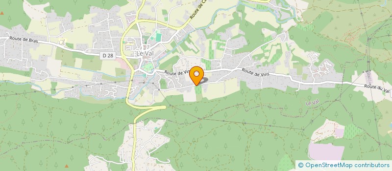 localisation de l'entreprise PASSION GOURMET  LE VAL