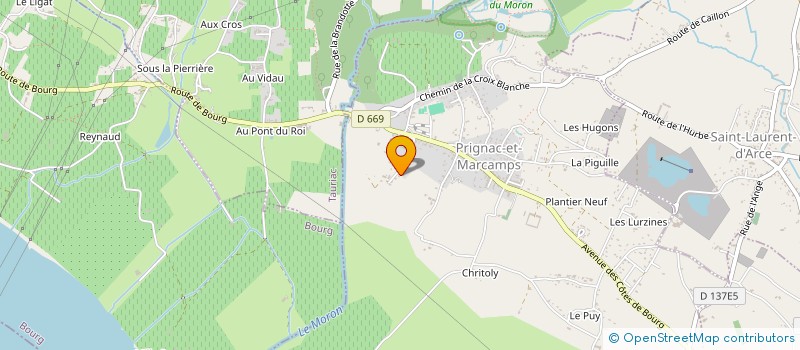 localisation de l'entreprise PASSION GROOVE  PRIGNAC-ET-MARCAMPS