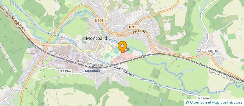 localisation de l'entreprise PASSION LITERIE à MONTBARD