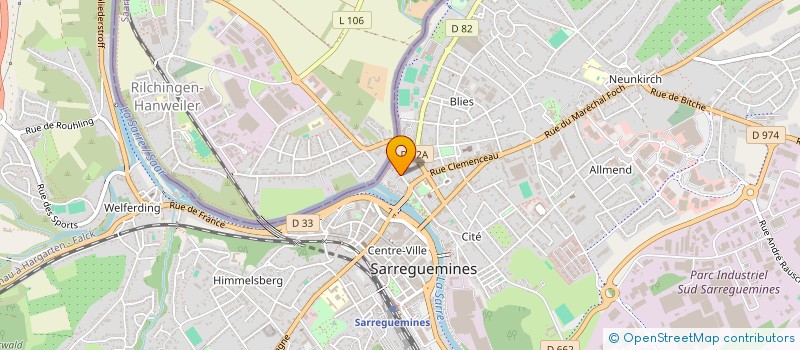 localisation de l'entreprise PASSION MARCHE NORDIQUE SARREGUEMINES  SARREGUEMINES