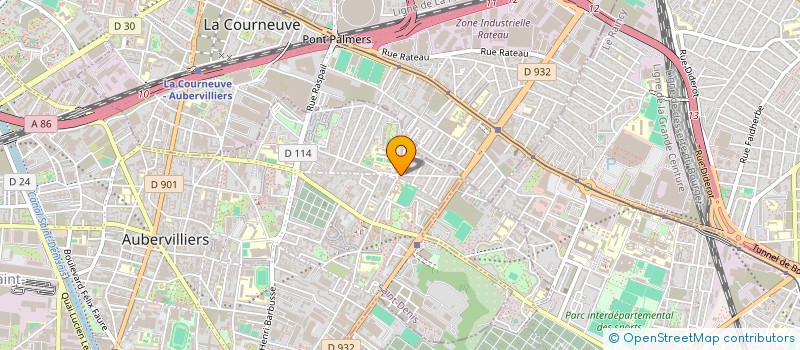 localisation de l'entreprise PASSION MECANIQUE  AUBERVILLIERS