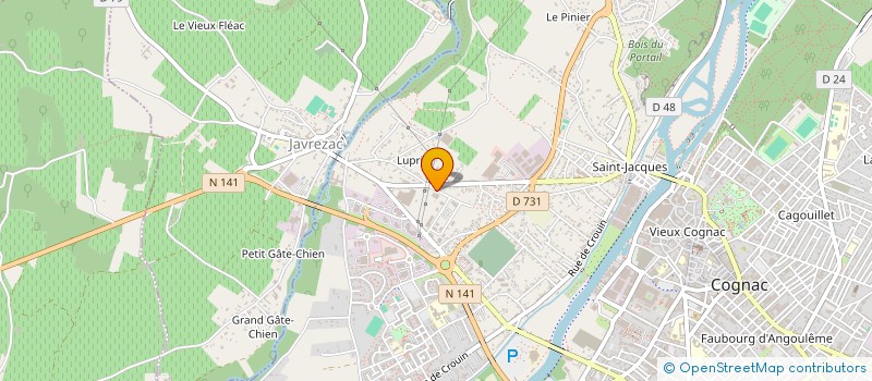 localisation de l'entreprise PASSION METAL  COGNAC