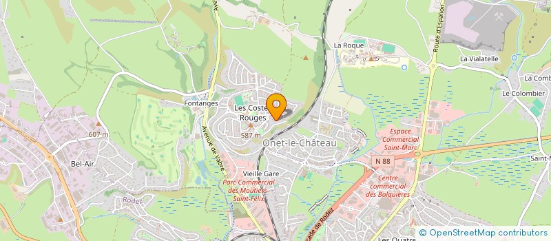 localisation de l'entreprise PASSION MOTO 12  ONET-LE-CHATEAU