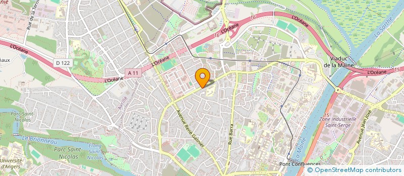 localisation de l'entreprise PASSION NARGUILE ET FOOT à ANGERS