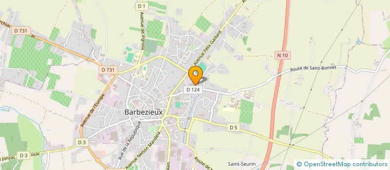 localisation de l'entreprise PASSION NATURE 16 à BARBEZIEUX-SAINT-HILAIRE