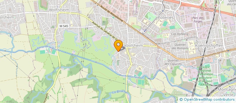 localisation de l'entreprise PASSION & NATURE  ECKBOLSHEIM