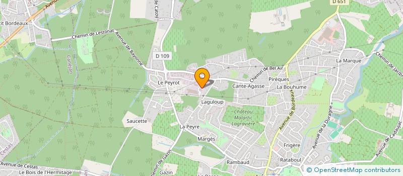 localisation de l'entreprise PASSION OFFROAD  LEOGNAN