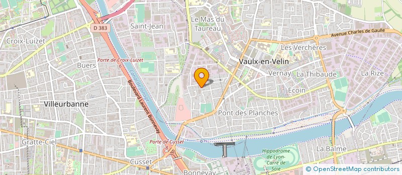 localisation de l'entreprise PASSION OUTRE MER  VAULX-EN-VELIN