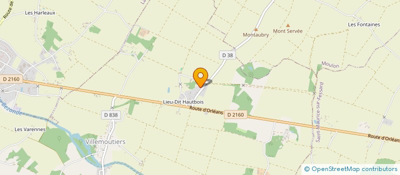 localisation de l'entreprise PASSION PAYSAGES  VILLEMOUTIERS