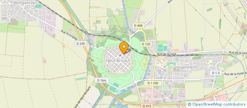 localisation de l'entreprise PASSION PECHE  NEUF-BRISACH