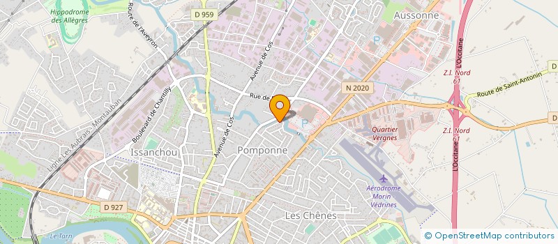 localisation de l'entreprise PASSION PETANQUE GOLF EN OCCITANIE  MONTAUBAN