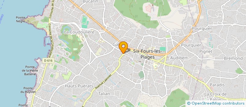 localisation de l'entreprise PASSION PHOTOS 83 à SIX-FOURS-LES-PLAGES