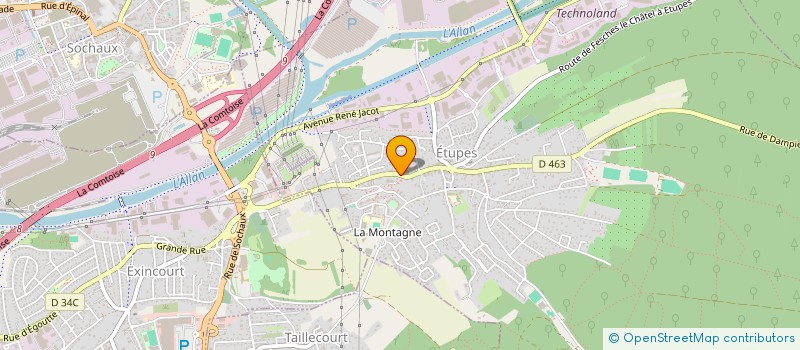 localisation de l'entreprise PASSION PISCINE ENTRETIEN  ETUPES