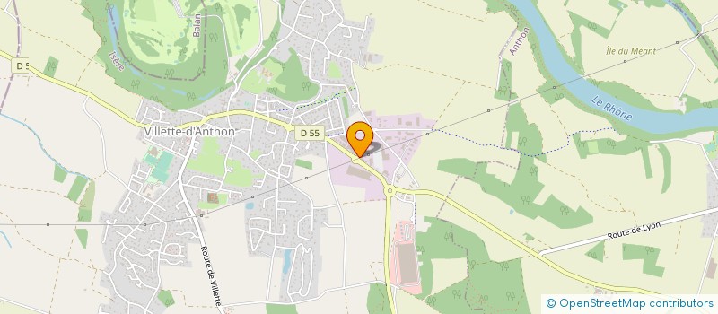 localisation de l'entreprise PASSION PLOMBERIE CHAUFFAGE ZINGUERIE  VILLETTE-D'ANTHON