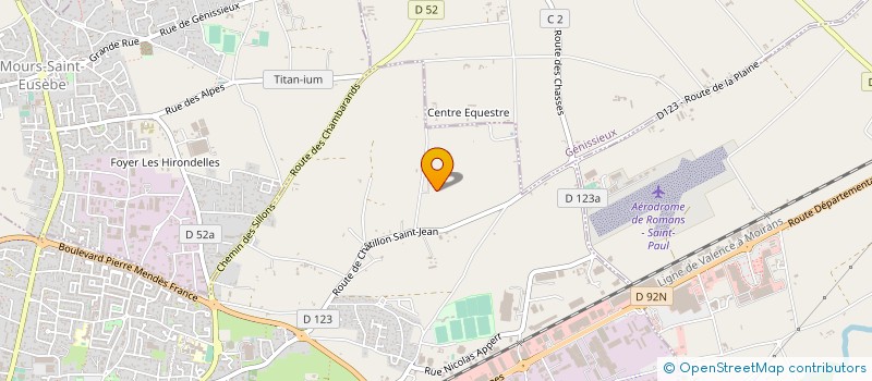 localisation de l'entreprise PASSION POLE DANCE  BOURG-DE-PEAGE