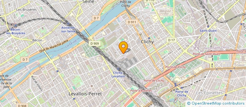 localisation de l'entreprise PASSION RACING CLUB à CLICHY
