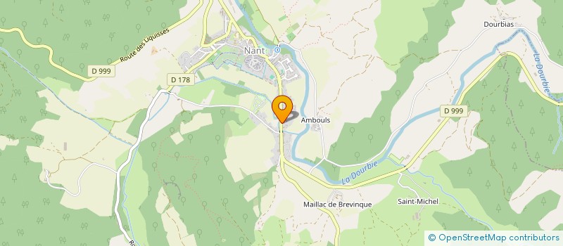 localisation de l'entreprise PASSION RALLYE AVEYRON (PRA)  NANT