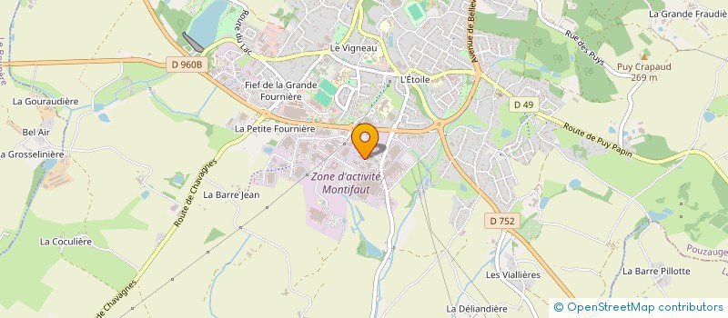 localisation de l'entreprise PASSION RETRO OTO 85  POUZAUGES