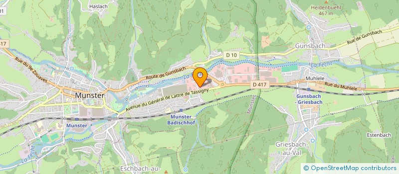 localisation de l'entreprise PASSION SERVICE à MUNSTER