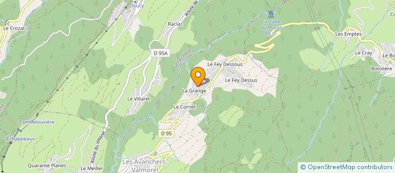 localisation de l'entreprise PASSION SKI ALPINISME  LES AVANCHERS-VALMOREL