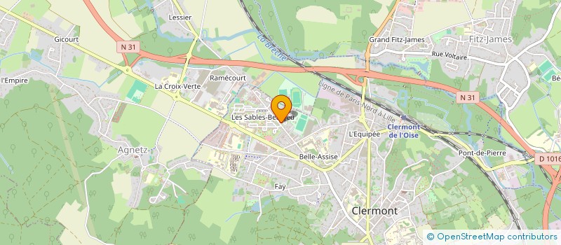 localisation de l'entreprise PASSION SPORT ET CULTURE  CLERMONT