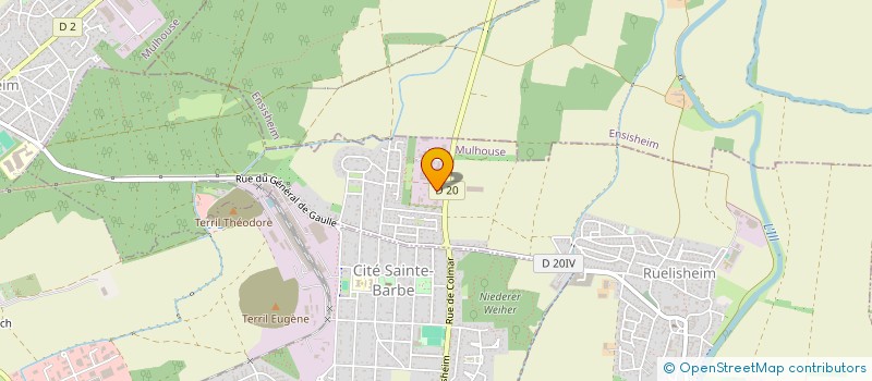 localisation de l'entreprise PASSION TENNIS  RUELISHEIM