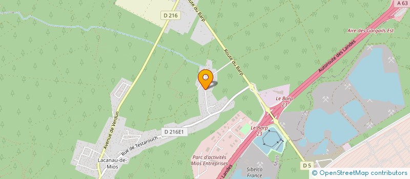 localisation de l'entreprise PASSION TIR MIOS  MIOS