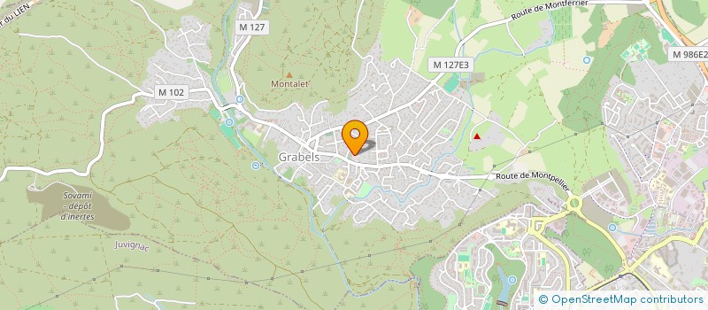 localisation de l'entreprise PASSION TISSAGE  GRABELS