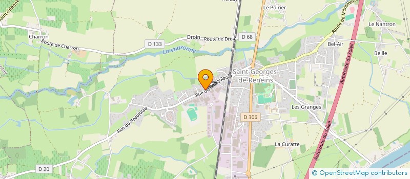 localisation de l'entreprise PASSION TRAVAUX  SAINT-GEORGES-DE-RENEINS