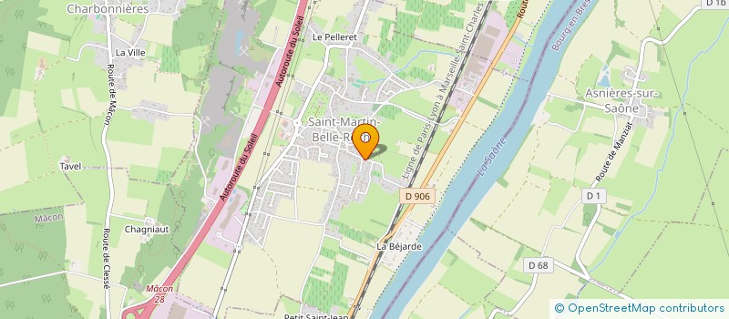 localisation de l'entreprise PASSION VERTE  SAINT-MARTIN-BELLE-ROCHE