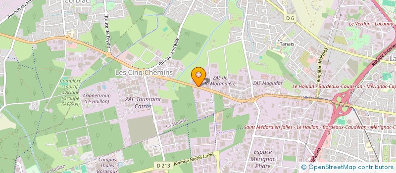 localisation de l'entreprise PASSION VINS DISTRIBUTION  LE HAILLAN