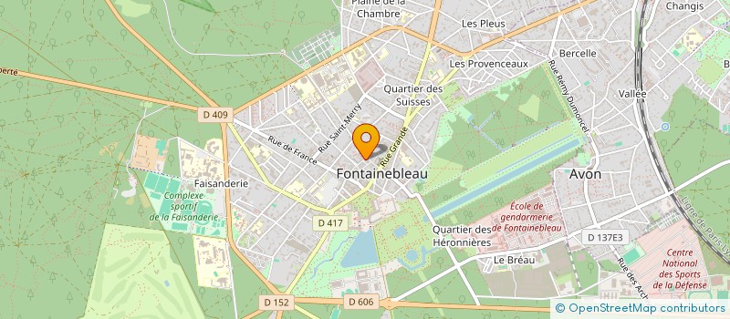 localisation de l'entreprise PASSION VOYAGES à FONTAINEBLEAU