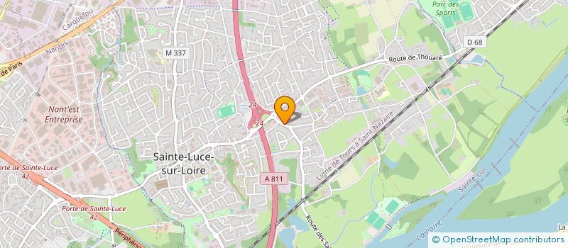 localisation de l'entreprise PASSIONATA  SAINTE-LUCE-SUR-LOIRE