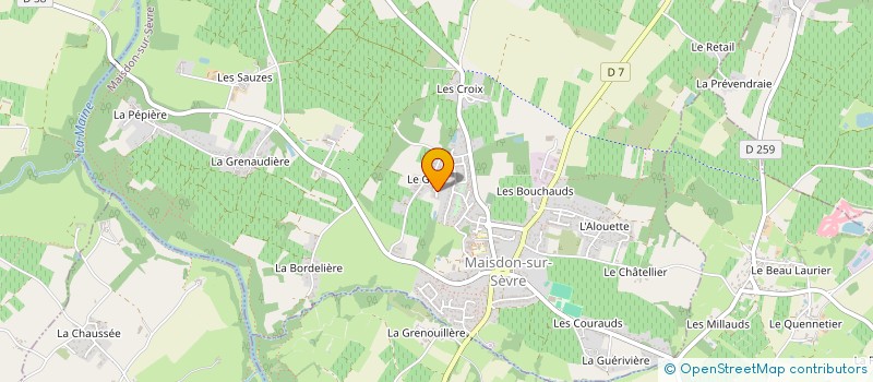 localisation de l'entreprise PASSIONNEMENT VINS  MAISDON-SUR-SEVRE