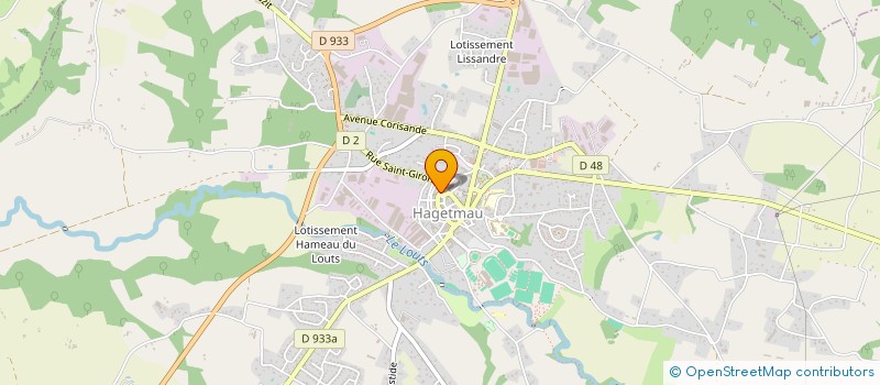 localisation de l'entreprise PASSIONS LOISIRS à HAGETMAU