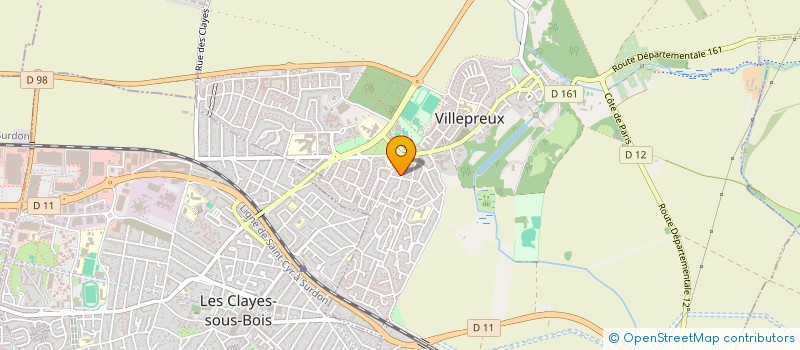 localisation de l'entreprise PASSIONS LOISIRS 78  VILLEPREUX