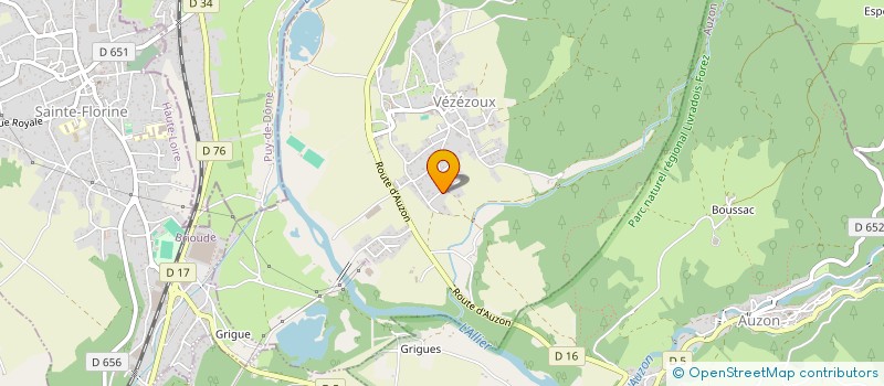 localisation de l'entreprise PASSIV'LOC  VEZEZOUX