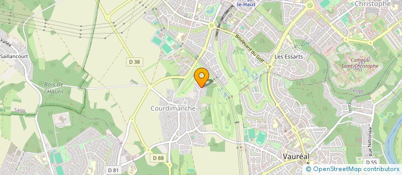 localisation de l'entreprise PASSOM PATISSERIE  COURDIMANCHE