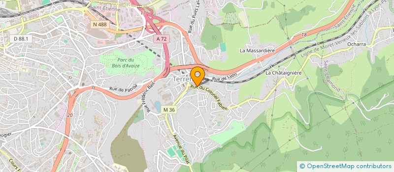 localisation de l'entreprise PASSOS FRERES à SAINT-ETIENNE