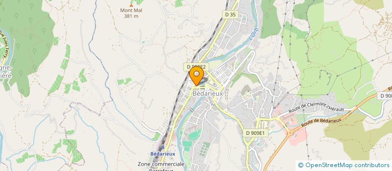 localisation de l'entreprise PASSOT RUEDA  BEDARIEUX