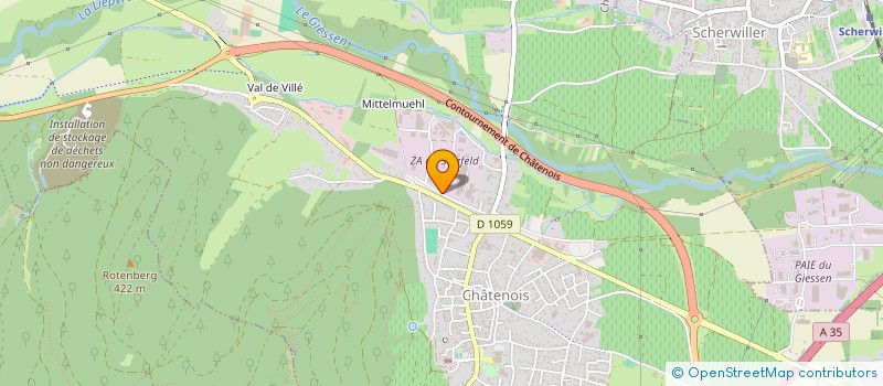 localisation de l'entreprise PASSPORT EVASION à CHATENOIS