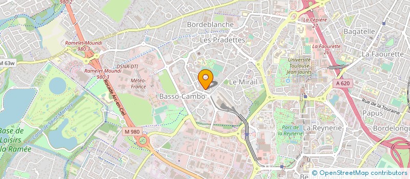 localisation de l'entreprise PASSTEL PISCINES à TOULOUSE