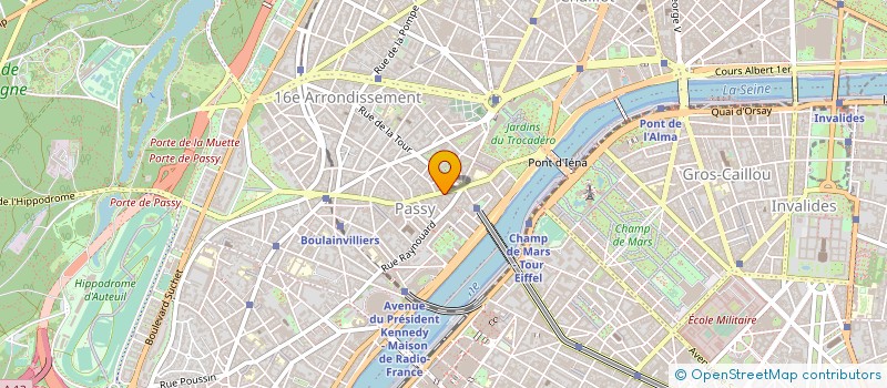 localisation de l'entreprise PASSY 13  PARIS