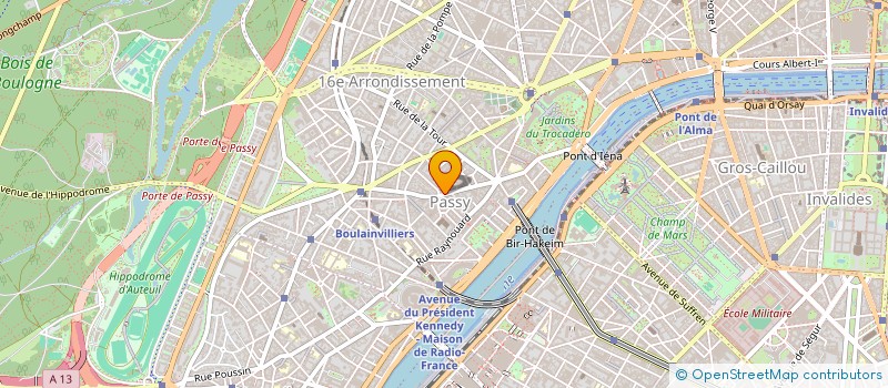 localisation de l'entreprise PASSY 40  PARIS